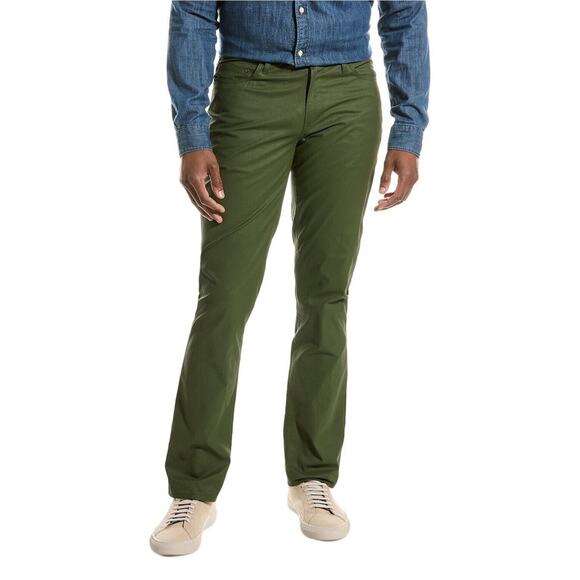NWT John Varvatos JV-701 Regular Jeans In Army Green Mens 30 Coated Cotton $348 - Picture 1 of 10